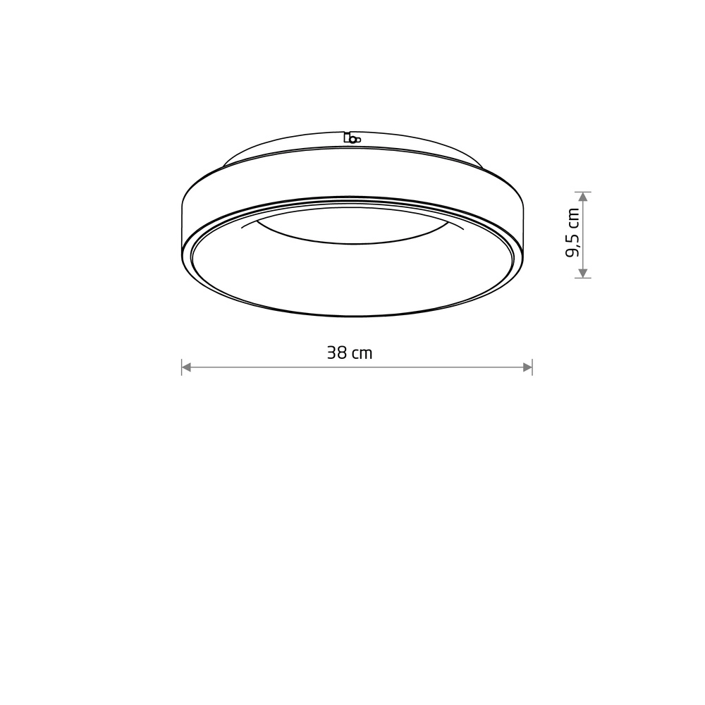 Deckenlampe Nikki Led sandbraun Ø 38cm - 3000K Lyora 5903139123631