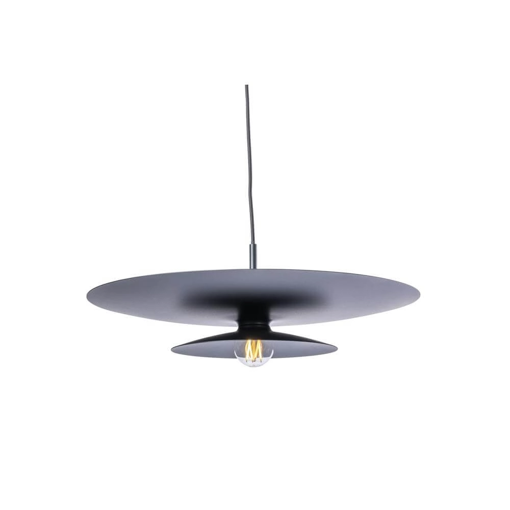 Pendelleuchte Linares Regenschirm schwarz Ø 50cm Artdelight 8720701101708