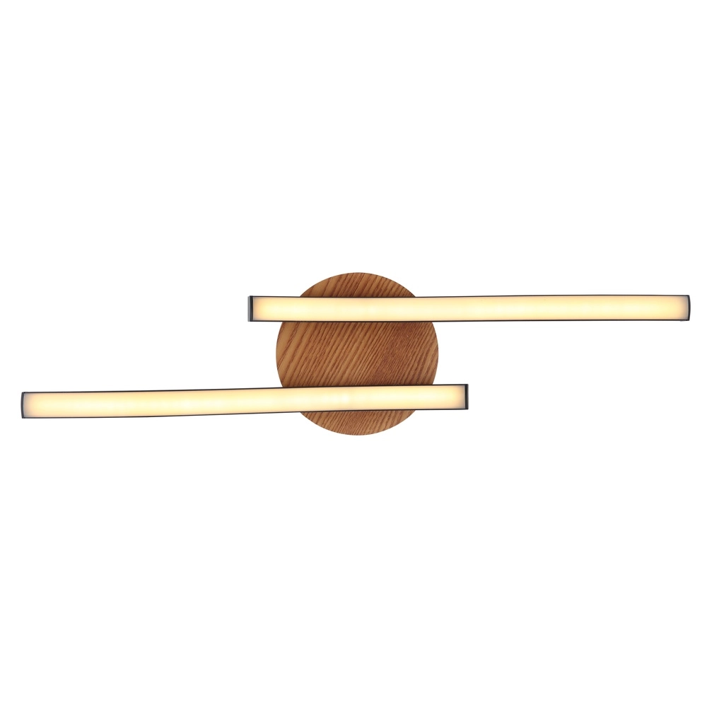 Schwarze Deckenlampe Evita mit Holz Globo 9007371416172