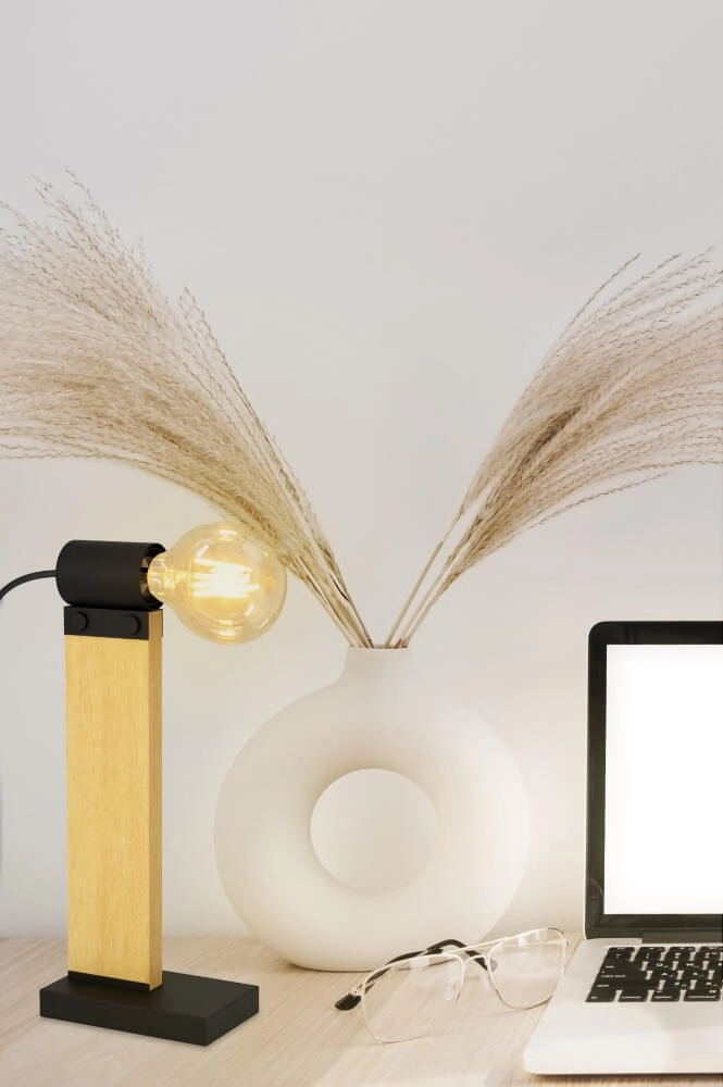 Tischlampe aus Holz Bailrigg Eglo 9002759439040