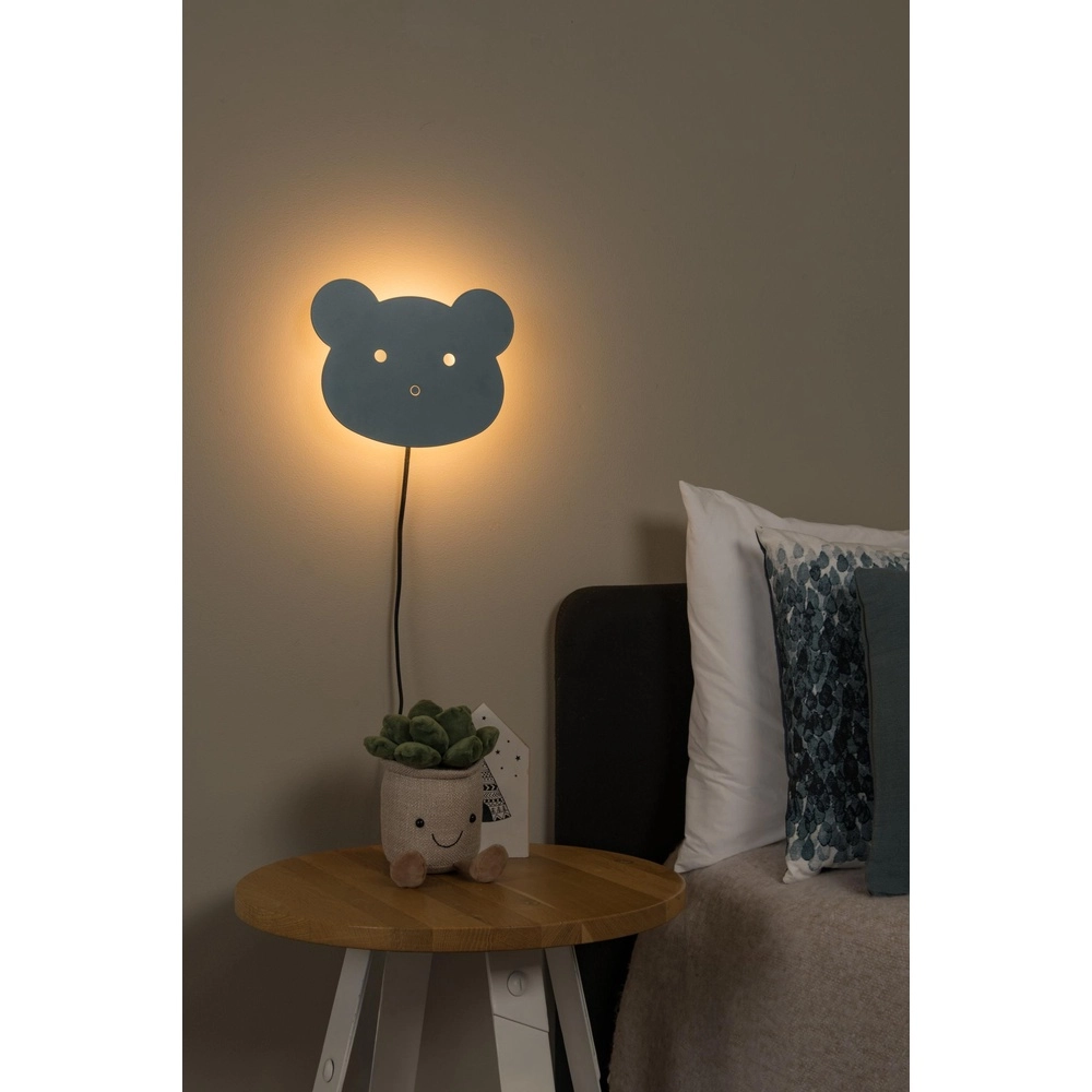 Kinderzimmer-Wandlampe Charlie Blau Lucide 5411212441775