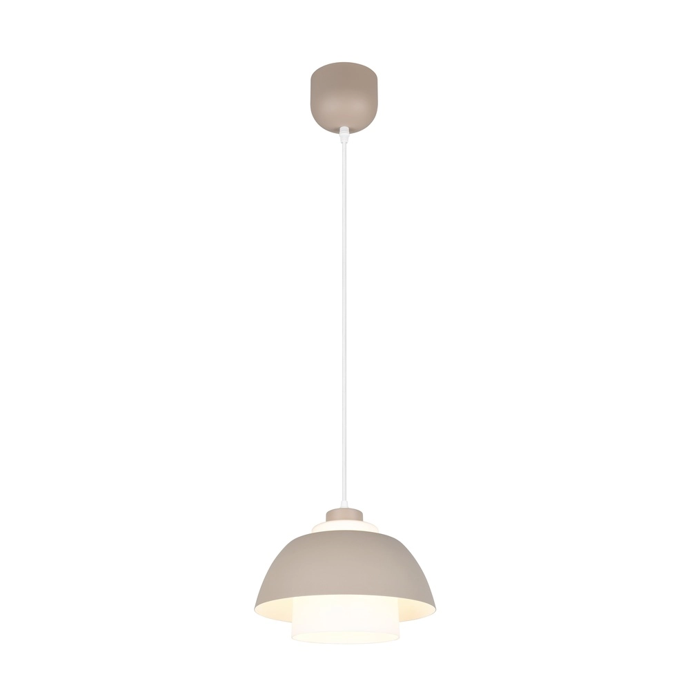Design-Pendellampe Tilos sandbraun Ø 30 cm Trio 4017807690118