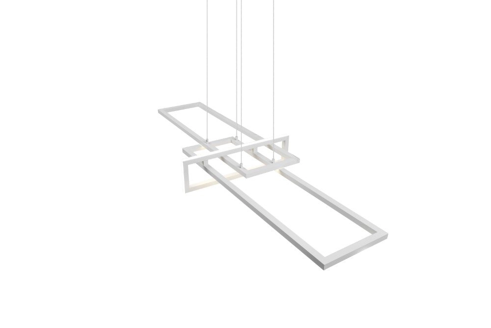 LED Hängelampe Salinas 110 cm weiß Trio 4017807487930