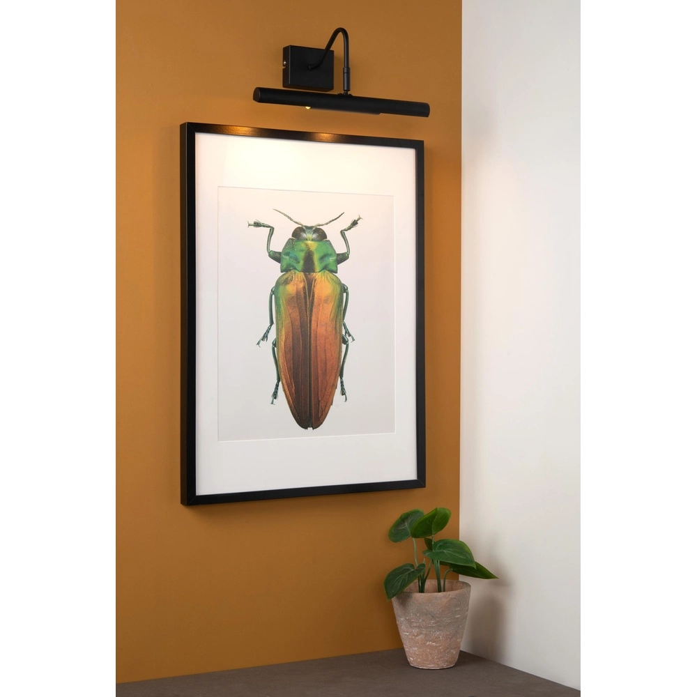 Bildlampe Vinz Schwarz Lucide 5411212452191