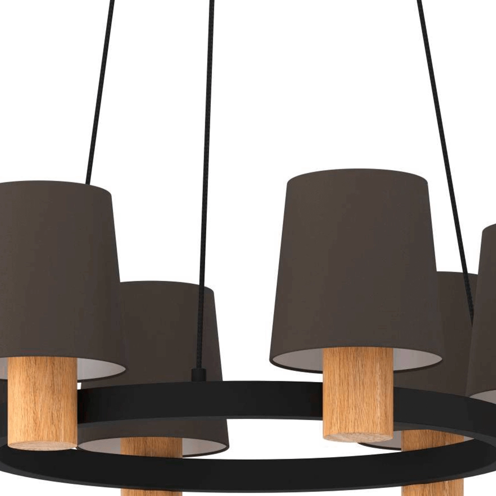 Hängelampe Edale Ø 70cm - mit braunen Farbtönen Eglo 9002759437817