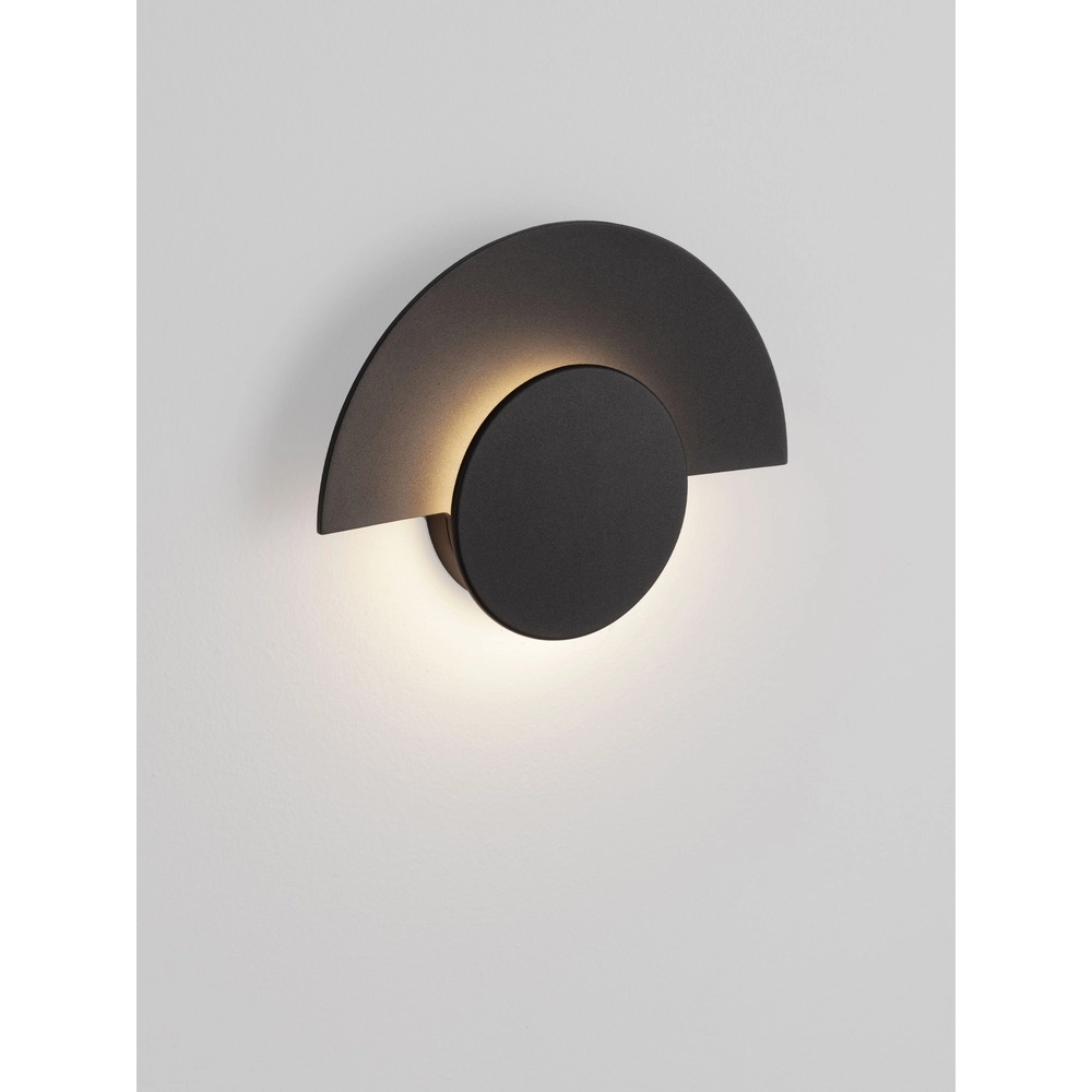 Moderne Wandlampe Gloo schwarz - 3000K