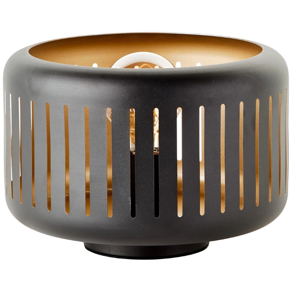 Schwarze Tischlampe Tyas Brilliant 4004353411458