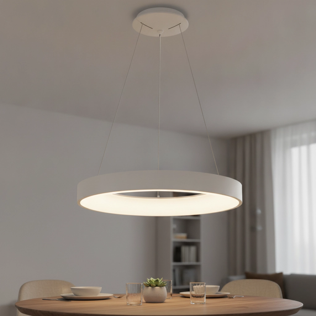 Pendelleuchte Rando Thin weiß Ø 60cm