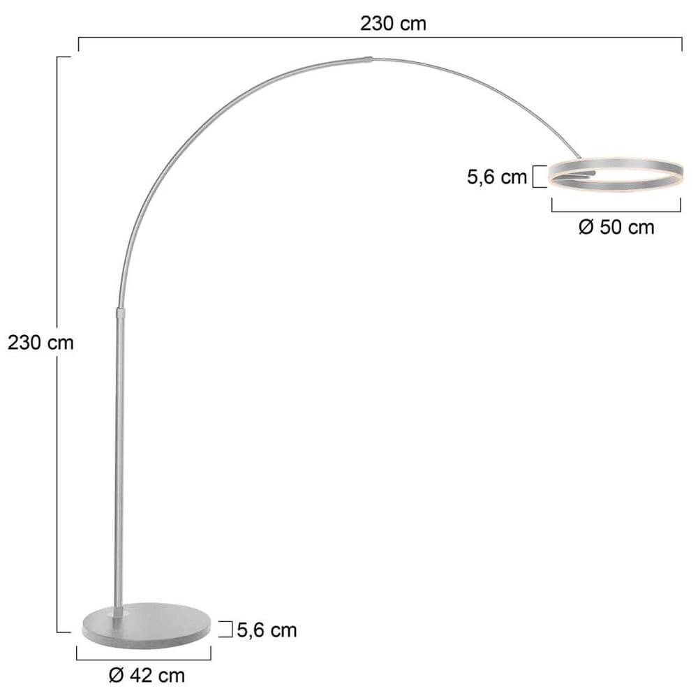 Design-Bogenlampe Ringlux Metall Steinhauer 8712746177282