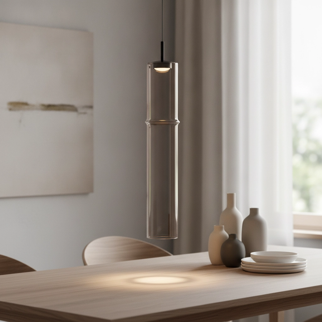 Einzigartige Pendelleuchte Sano 1-flammiges Rauchglas