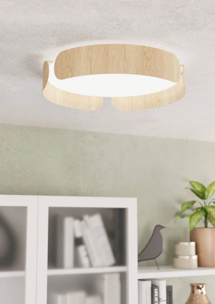 Mokka-Deckenleuchte Valcasotto Ø 37cm Eglo 9002759996239