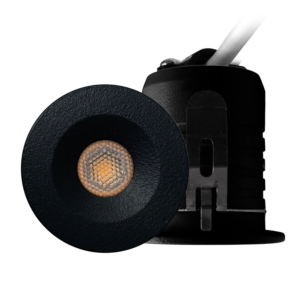 LED Mini versenkter Scheinwerfer 3W Schwarz