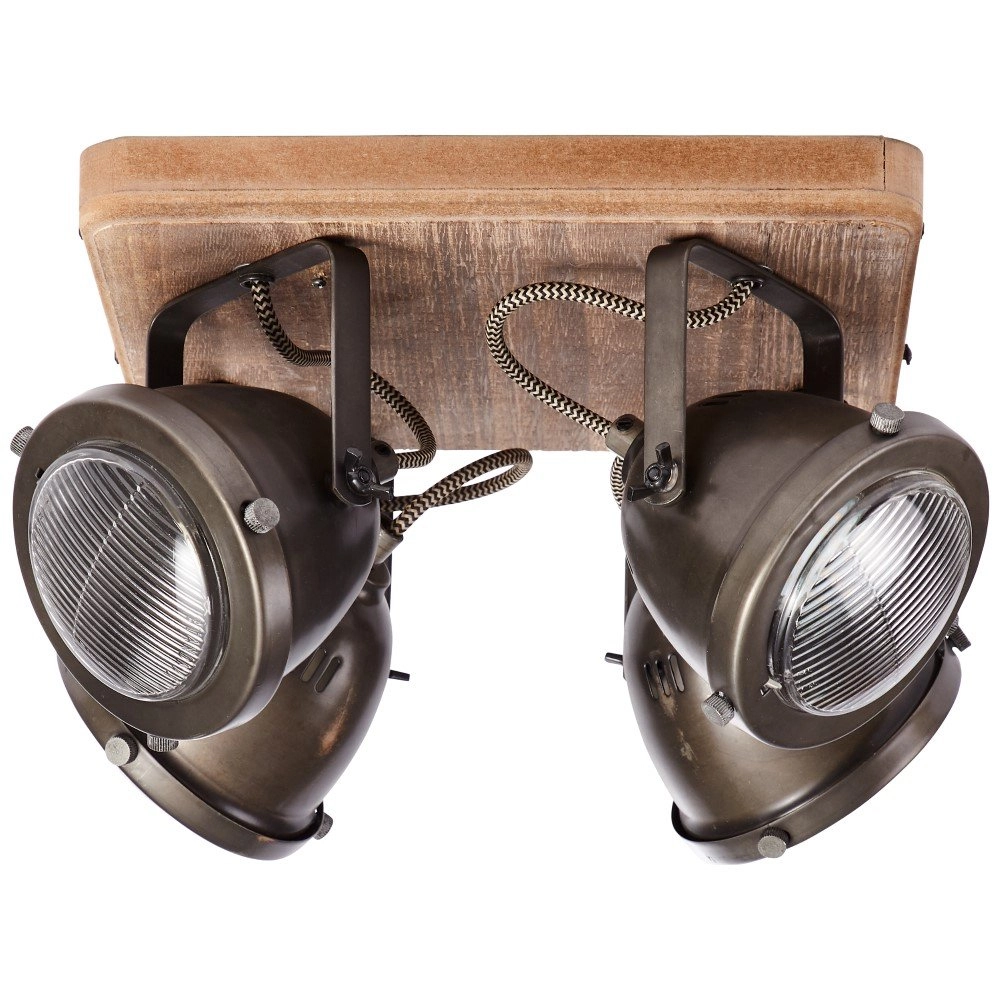 Deckenspot Carmen Wood 4-Licht