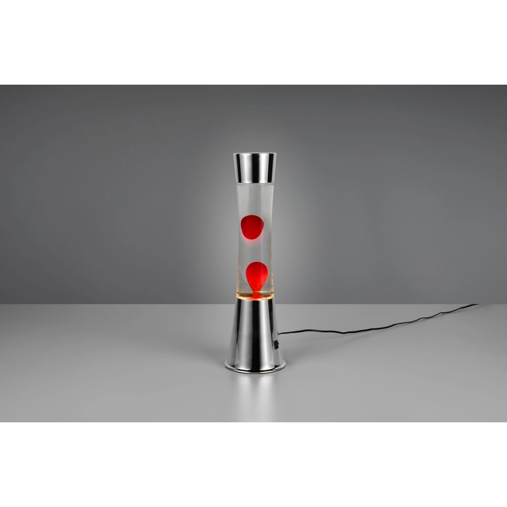 Lavalampe Etna Silber mit Rot Trio 4017807668445