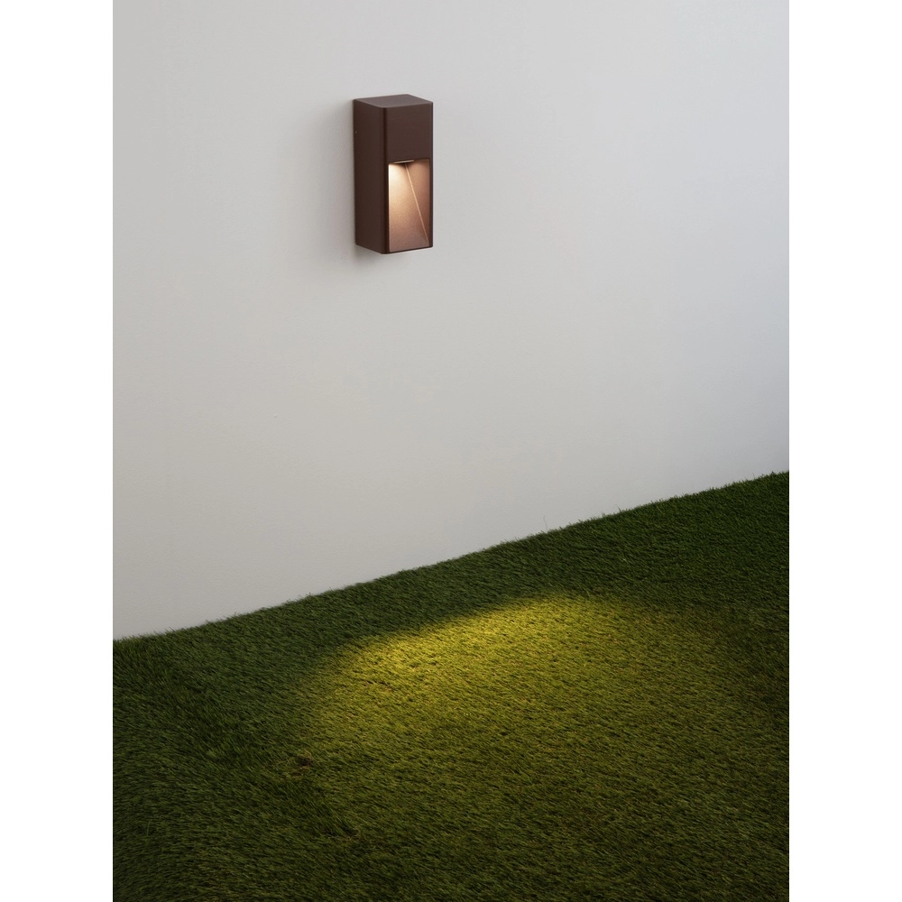 Elegante Wandlampe Mazu Rostbraun