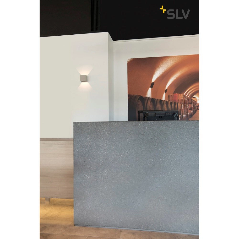 Wandleuchte Solid Cube Up-Down Beton SLV 4024163192026