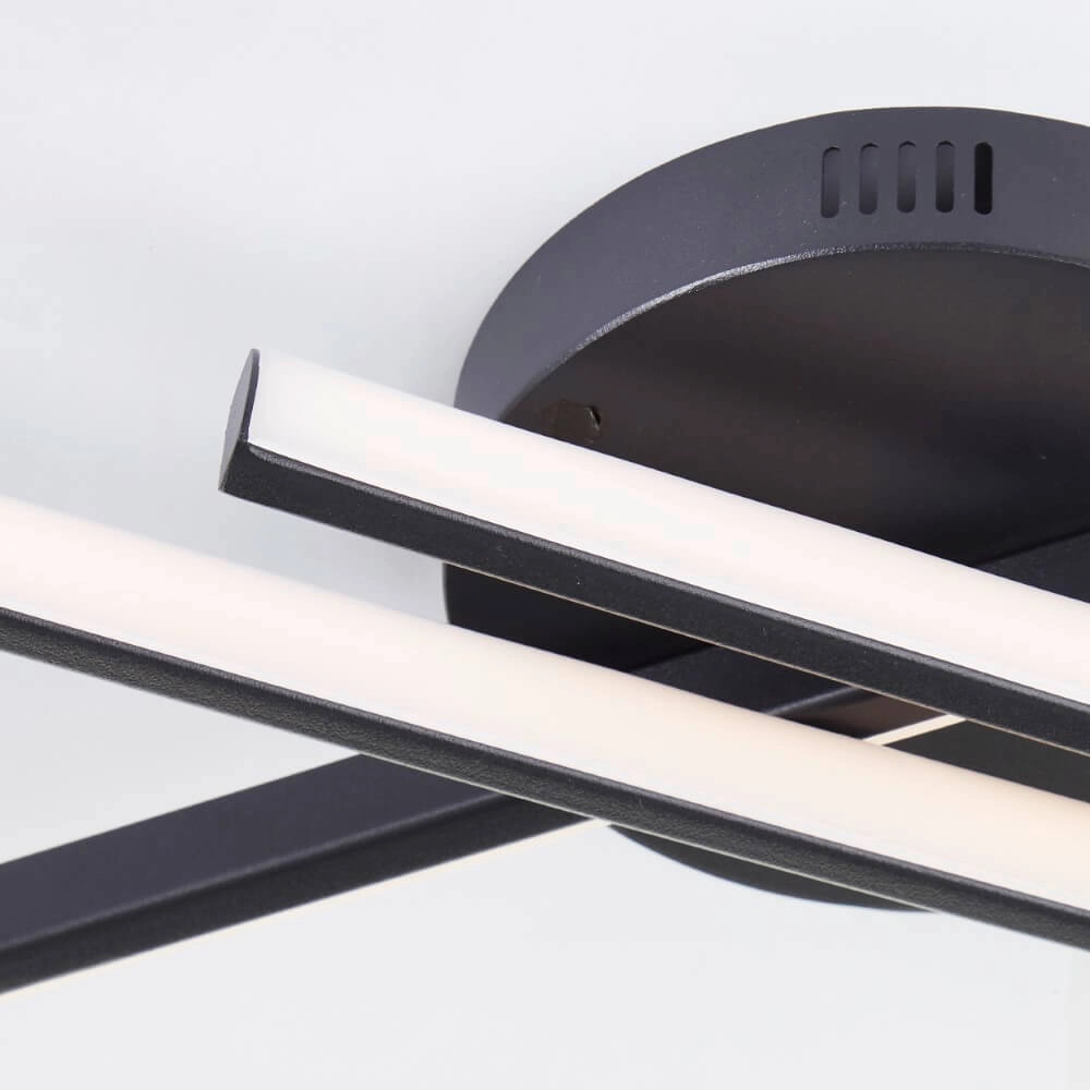 Schwarze Deckenleuchte Hinton Schwarz Brilliant 4004353442100