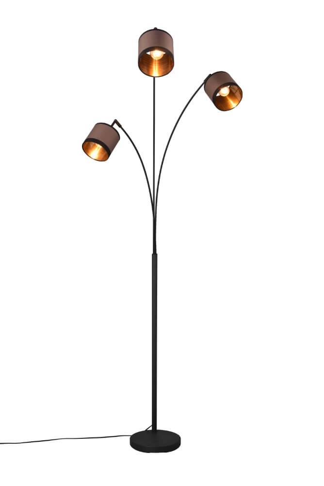 Stehlampe Davos taupe 3-flammig Trio 4017807574364