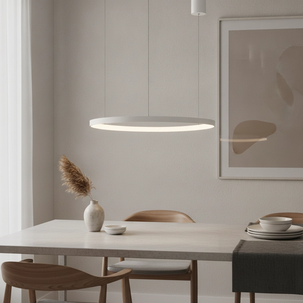 Design-Pendelleuchte Pertino weiß Ø 48cm 2700K