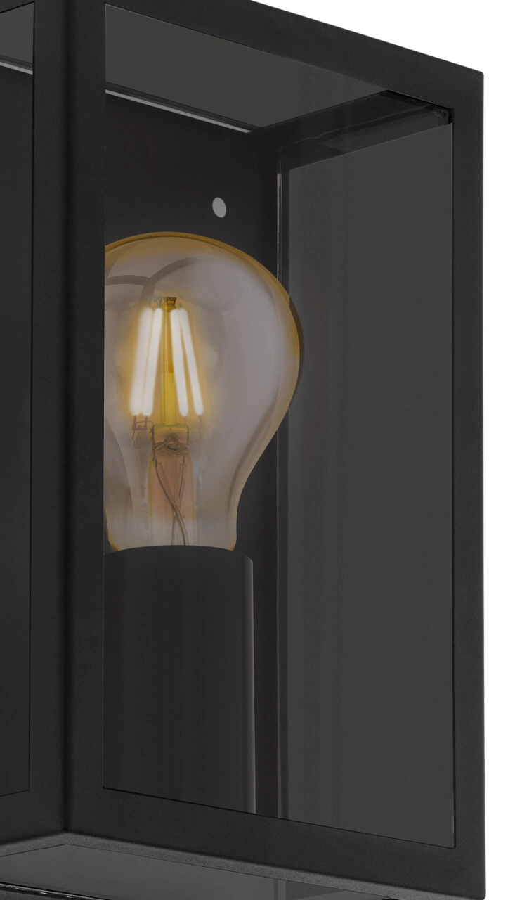 Schwarze Außenlampe Almonte Smoke Eglo 9002759336271