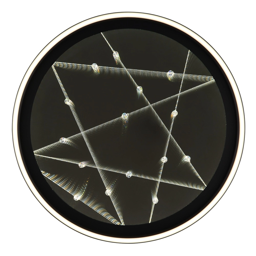 Schwarze Deckenlampe Mirrora Ø 51,5 cm Globo 9007371575848