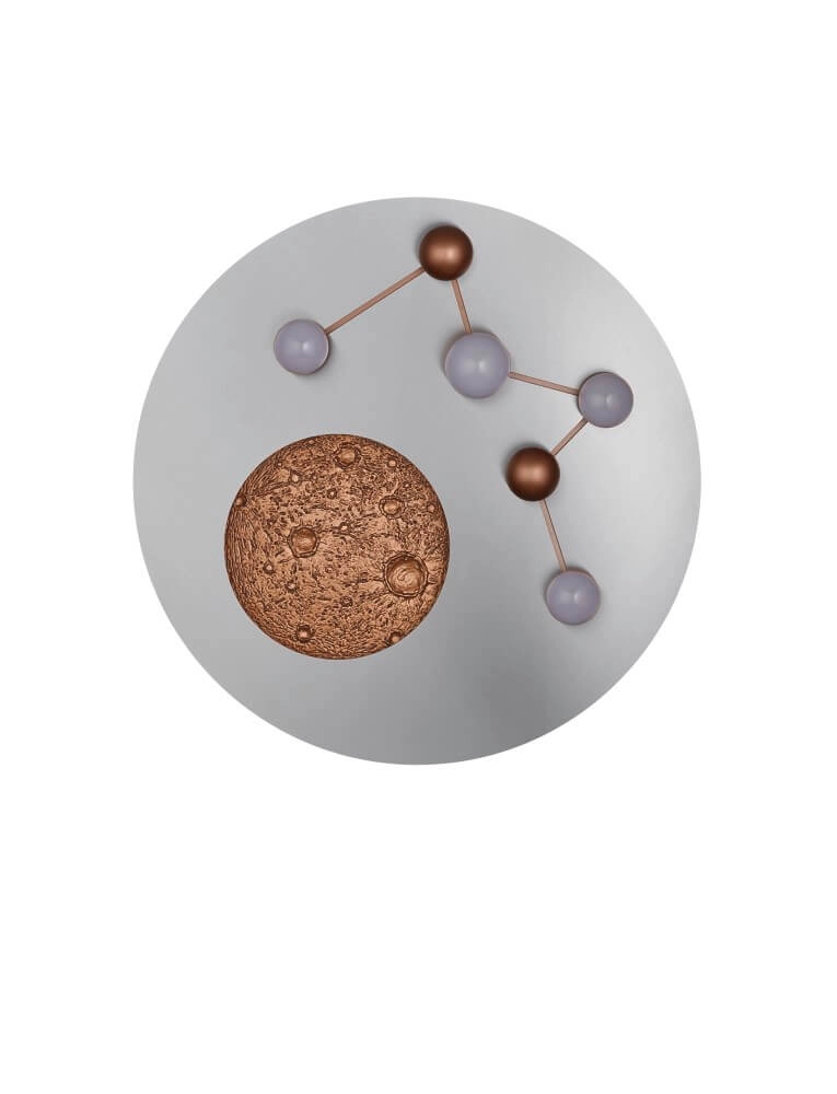 Designer-Deckenleuchte Zodiac grau Trio 4017807580952