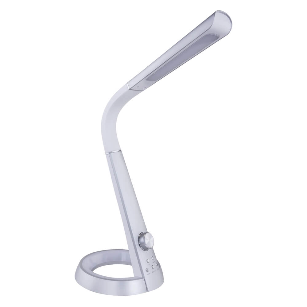 Schreibtischlampe Mitti Silbergrau Globo 9007371384716
