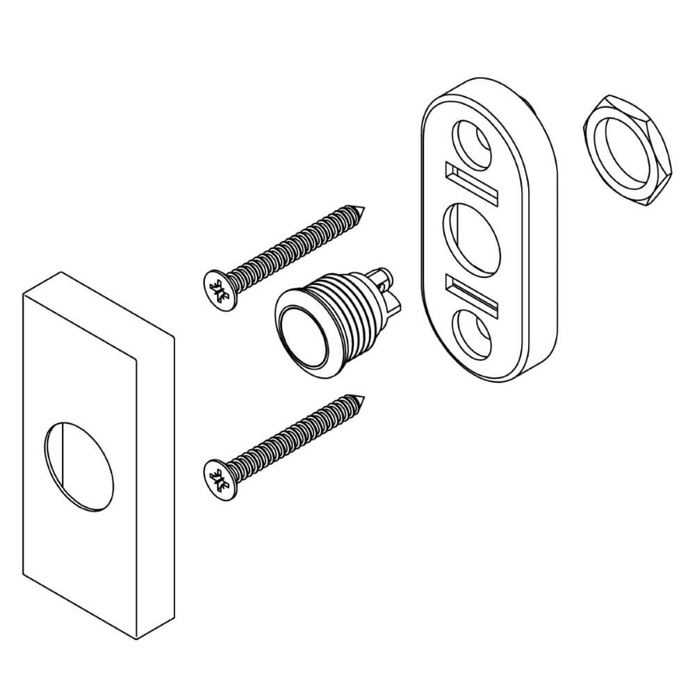 Rechteckige Türklingel Chimea Edelstahl Intersteel 8714186498620