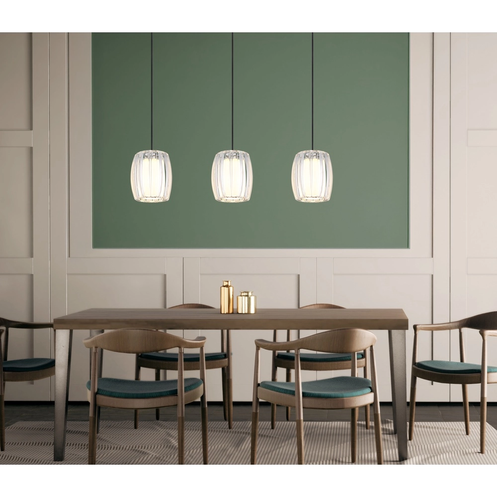 3-Licht Pendellampe Maribel Chrom-Gerade Globo 9007371592098