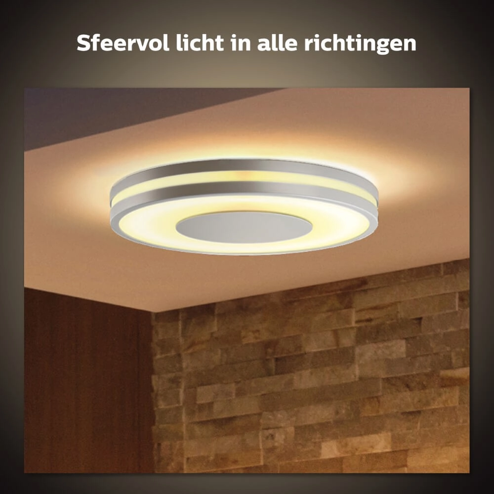 Deckenleuchte Hue Being - White Ambiance Ø 34,8cm Edelstahl Philips 8719514341111