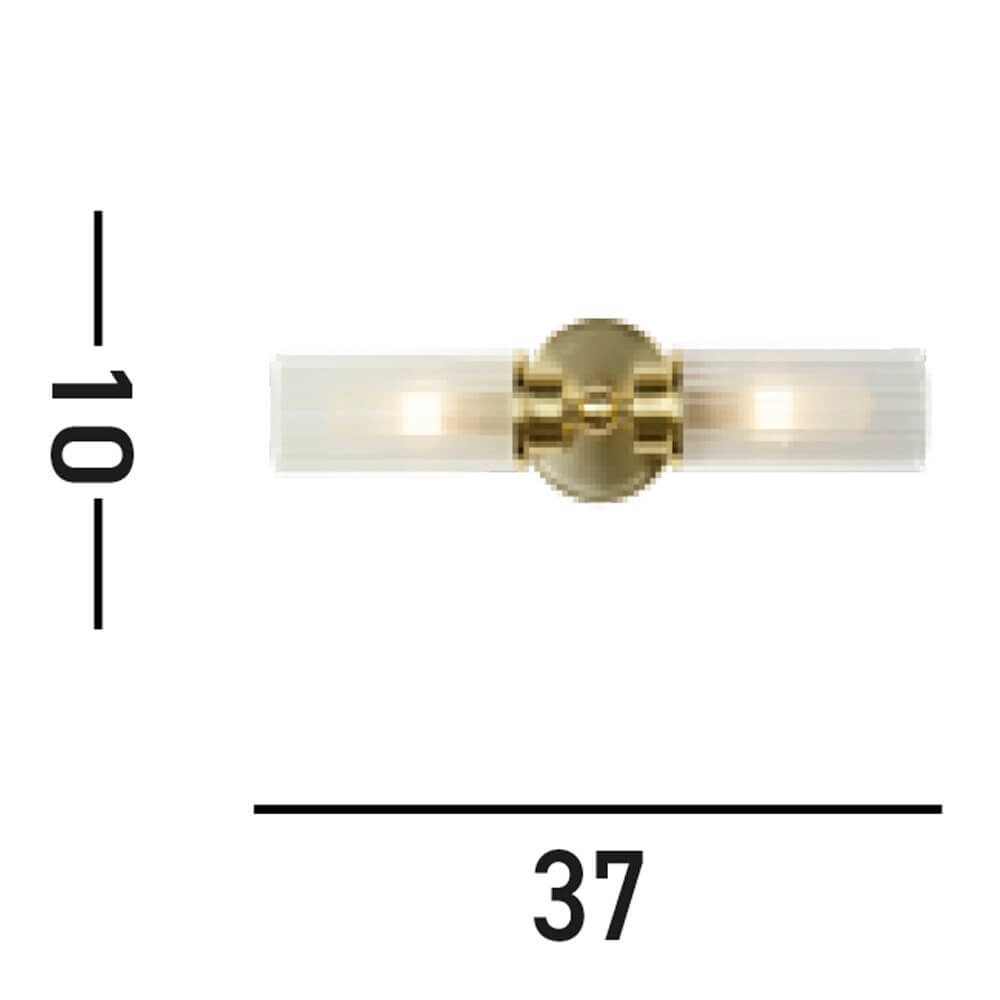 2-flammige Wandleuchte Imperial Gold Searchlight 5053423271972