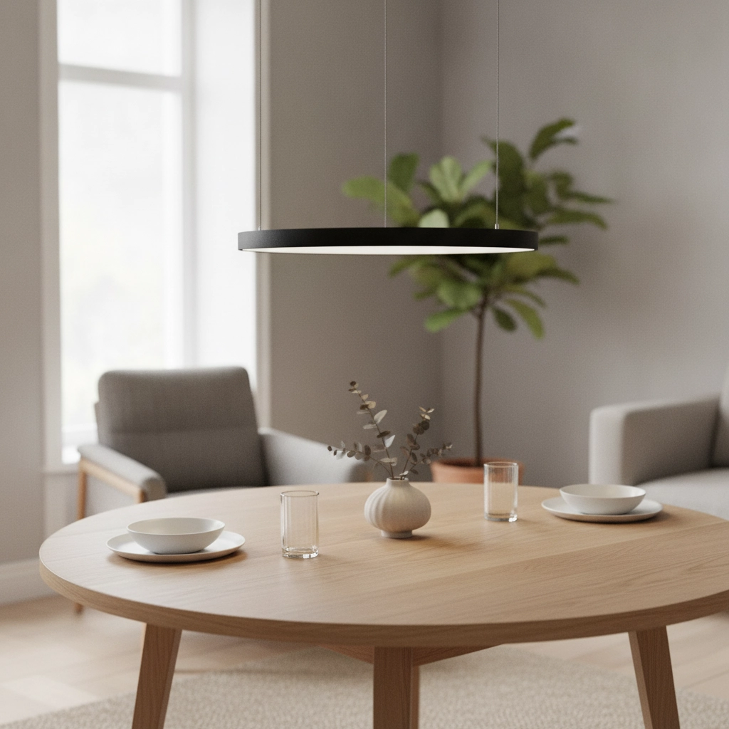 Design-Pendelleuchte Pertino schwarz Ø 48cm 2700K