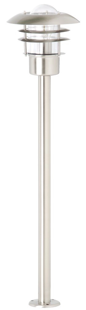 Stehlampe aus Edelstahl Terrence