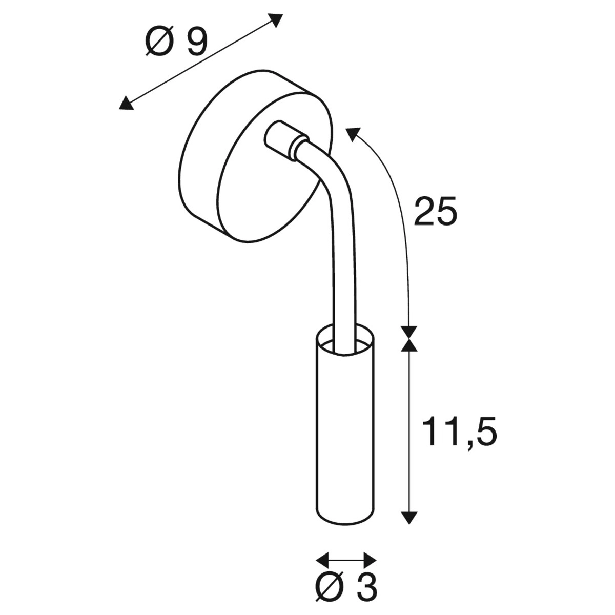 Flexible Nachttischlampe Karpo Goose Weiß SLV 4024163262361
