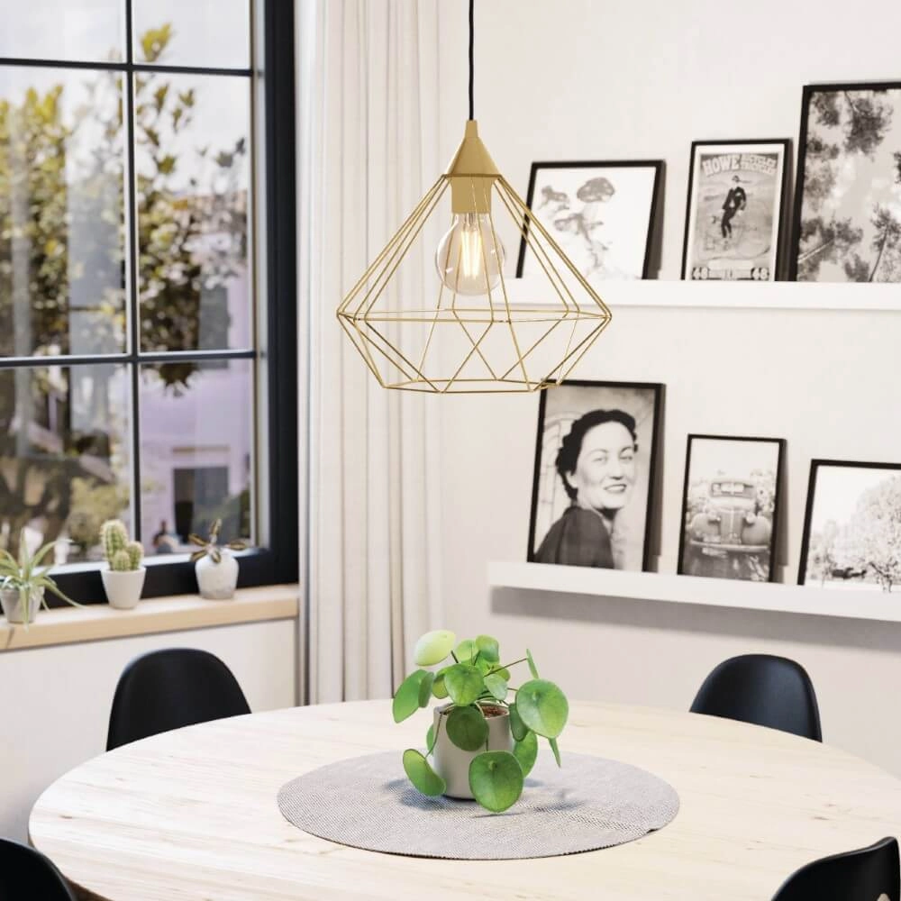 Goldene Hängelampe Tarbes Ø 32,5cm Eglo 9002759436797
