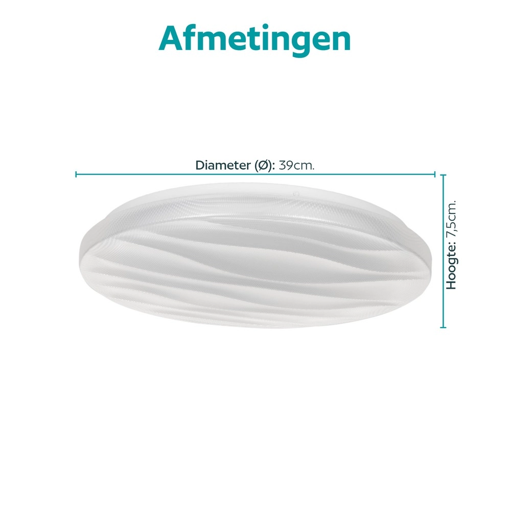Weißes Deckenlicht Sarmeola Ø 39cm Eglo 9008606391905