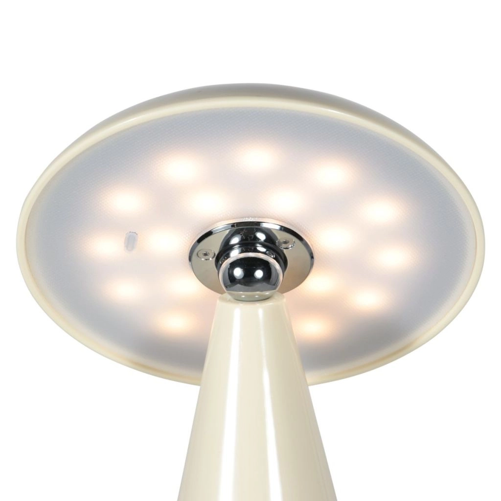 Wiederaufladbare Tischlampe Mush Sahne Steinhauer 8712746188776