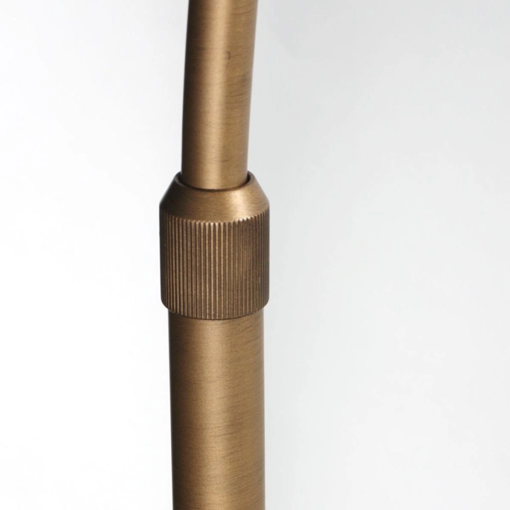 Goldener Bogenlampe Sparkled Light mit grauer Kapuze Steinhauer 8712746189780