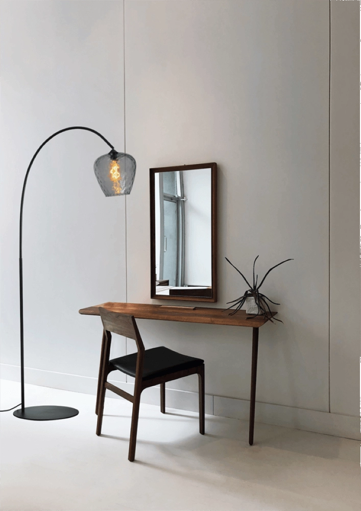 Bogenlampe Porto Diamantrauchglas – Ø 21 cm Masterlight 8718121268651