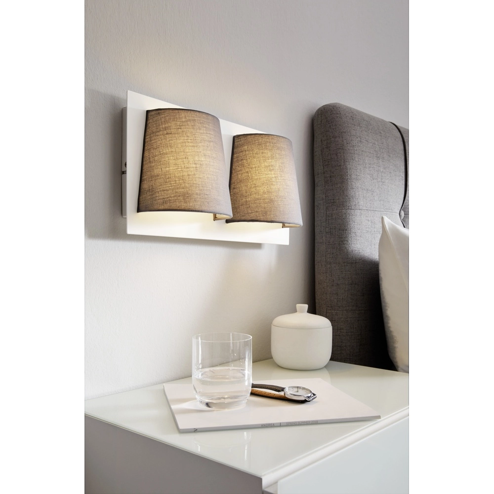 Wandlampe Serravalle Weiß mit Schwarz Eglo 9002759976255