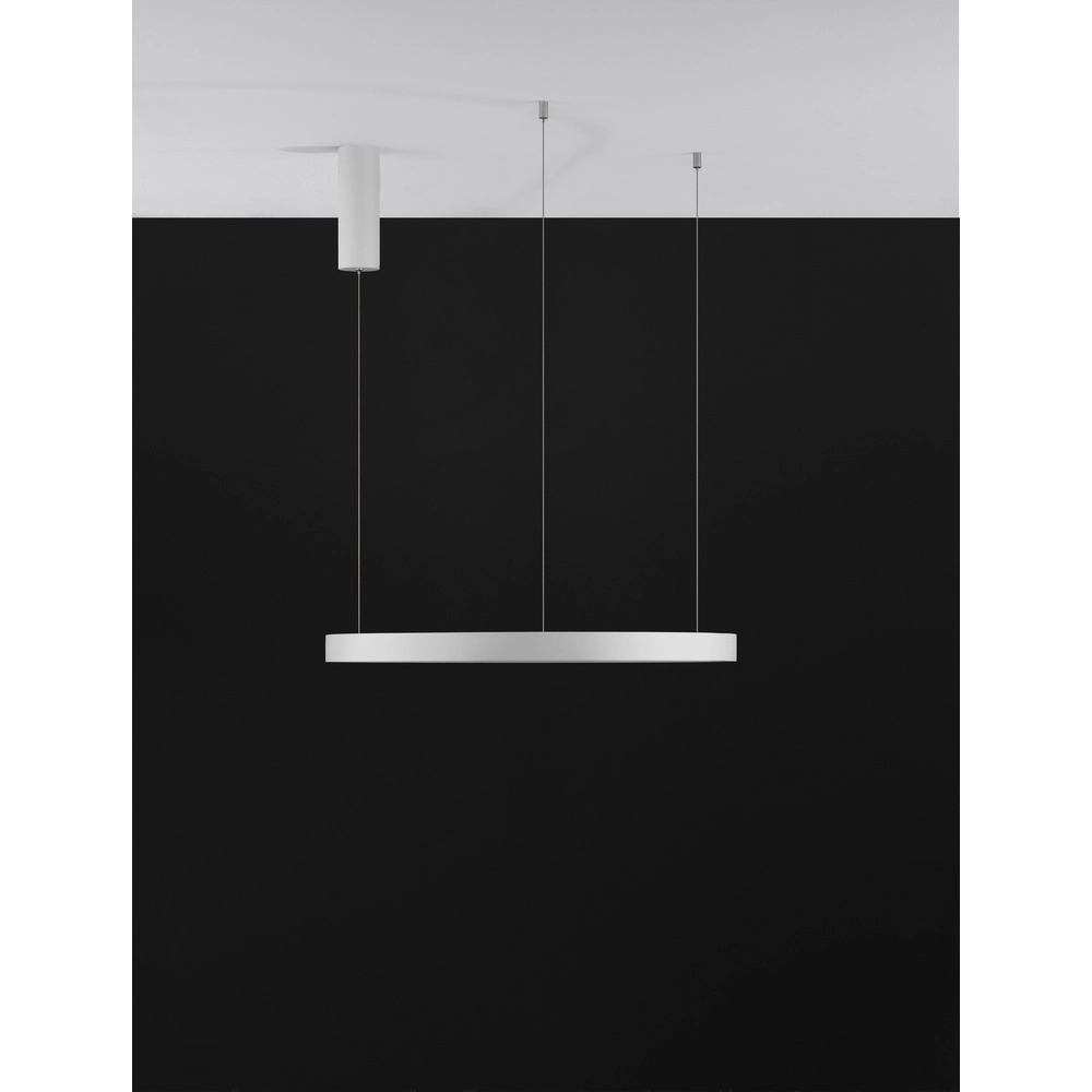 Runde Pendelleuchte Perrine weiß Ø 60cm Lyora 5212017438423