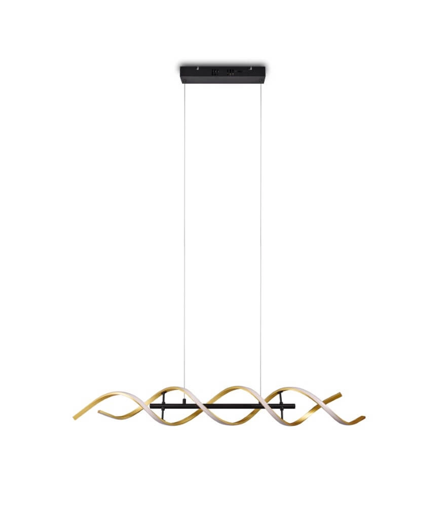 Design-LED-Hängelampe Sequence schwarz mit gold Trio 4017807540734
