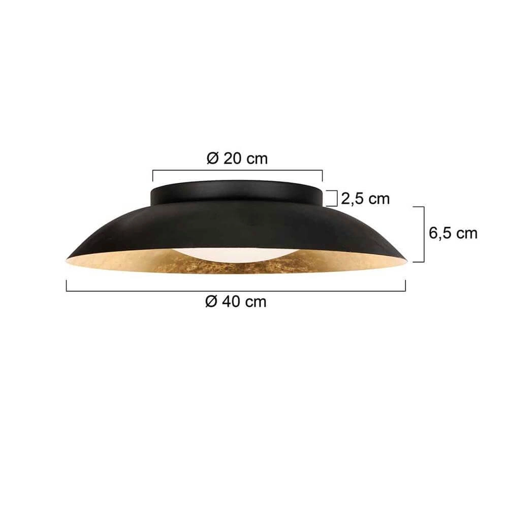 Deckenlampe Walcie schwarz mit gold Steinhauer 8712746176520
