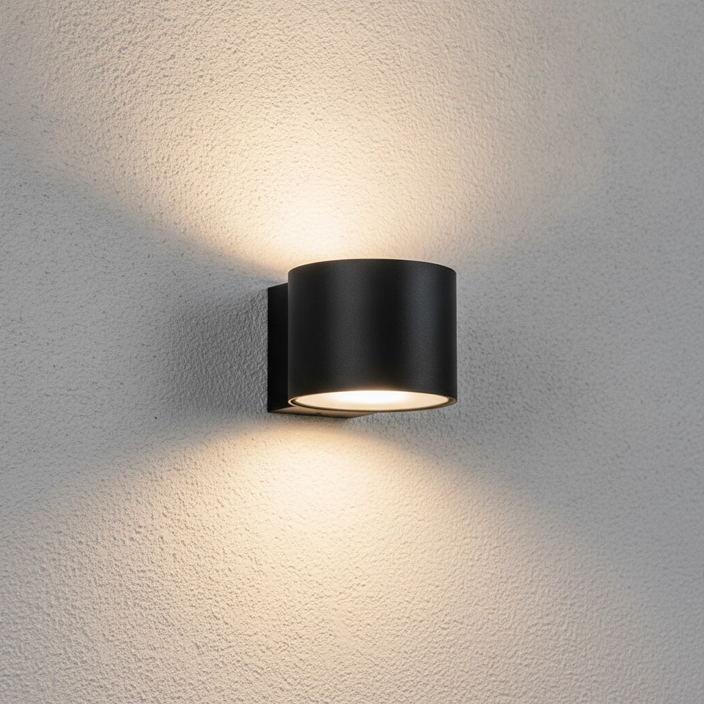 Design-Wandspot Beta Auf und ab schwarz