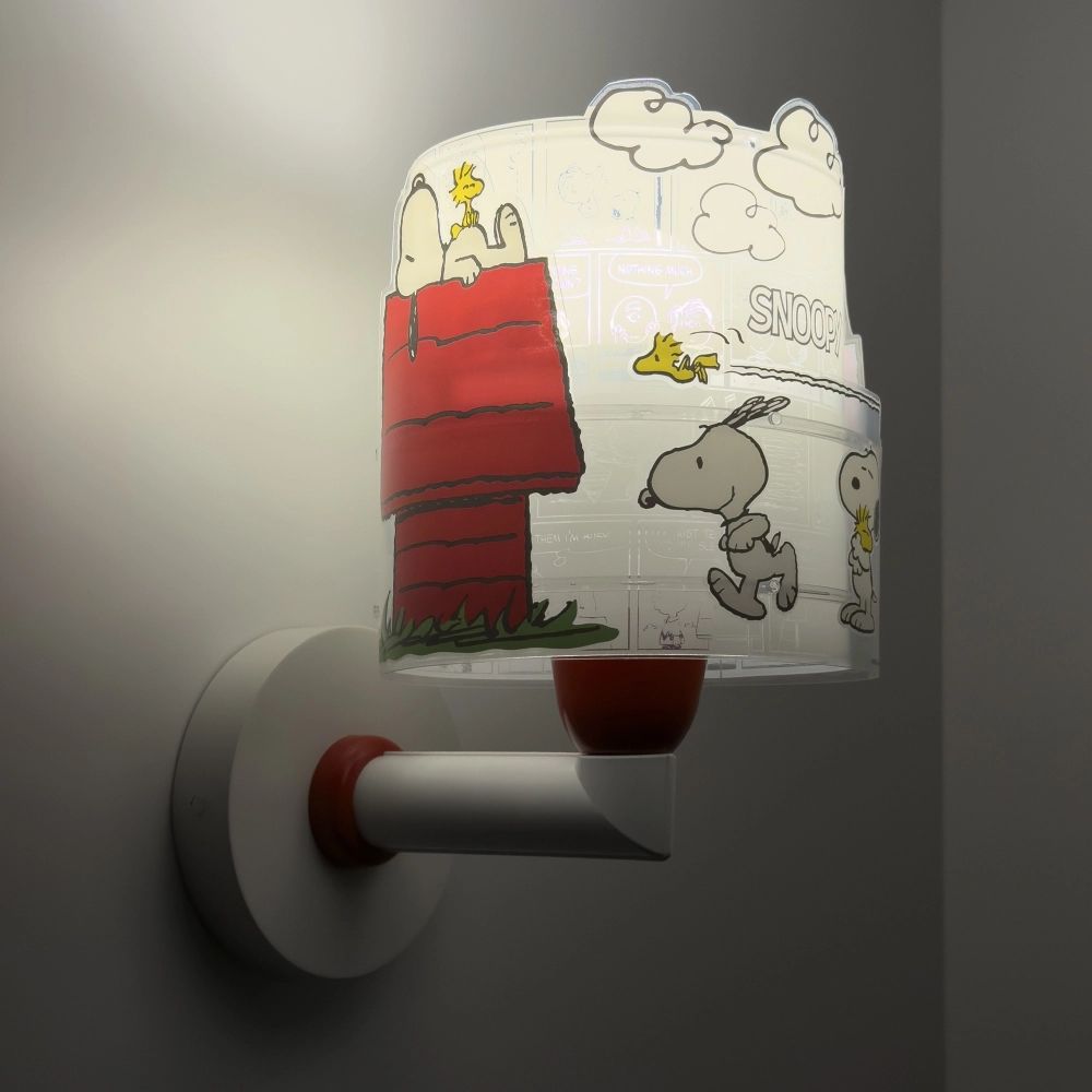 Wandleuchte Snoopy weiß mit rot Dalber 8420406763095