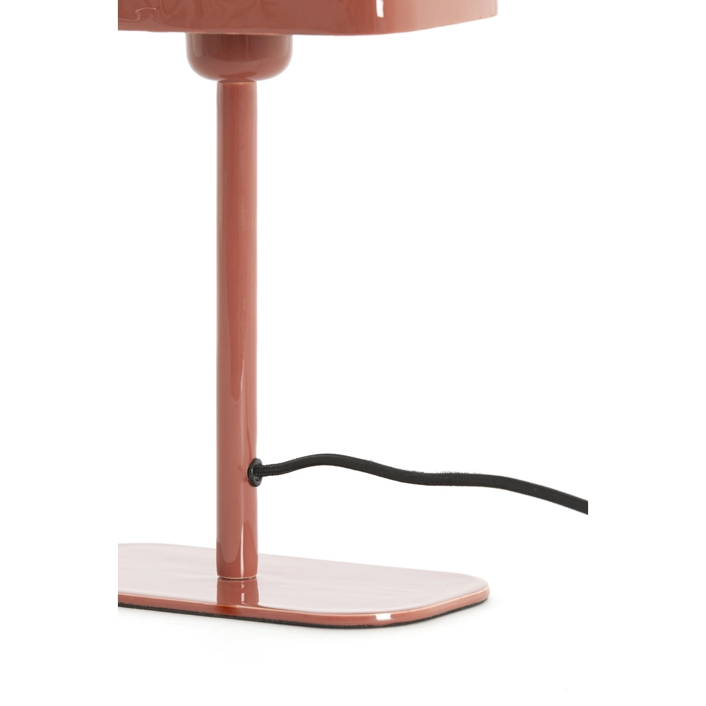 Nachttischlampe Elenie 20x10 cm – glänzende dunkle Koralle Light & Living 8717807818708