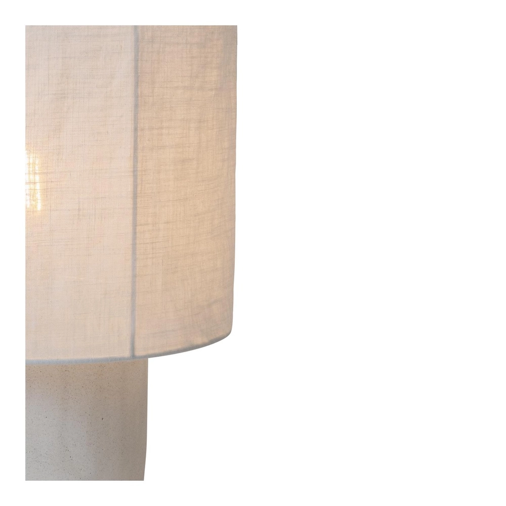 Tischlampe Tissaja Ø 20 cm weiß Lucide 5411212061614