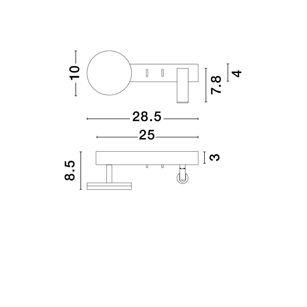 Nachttischlampe Noima weiß Lyora 5212017455253