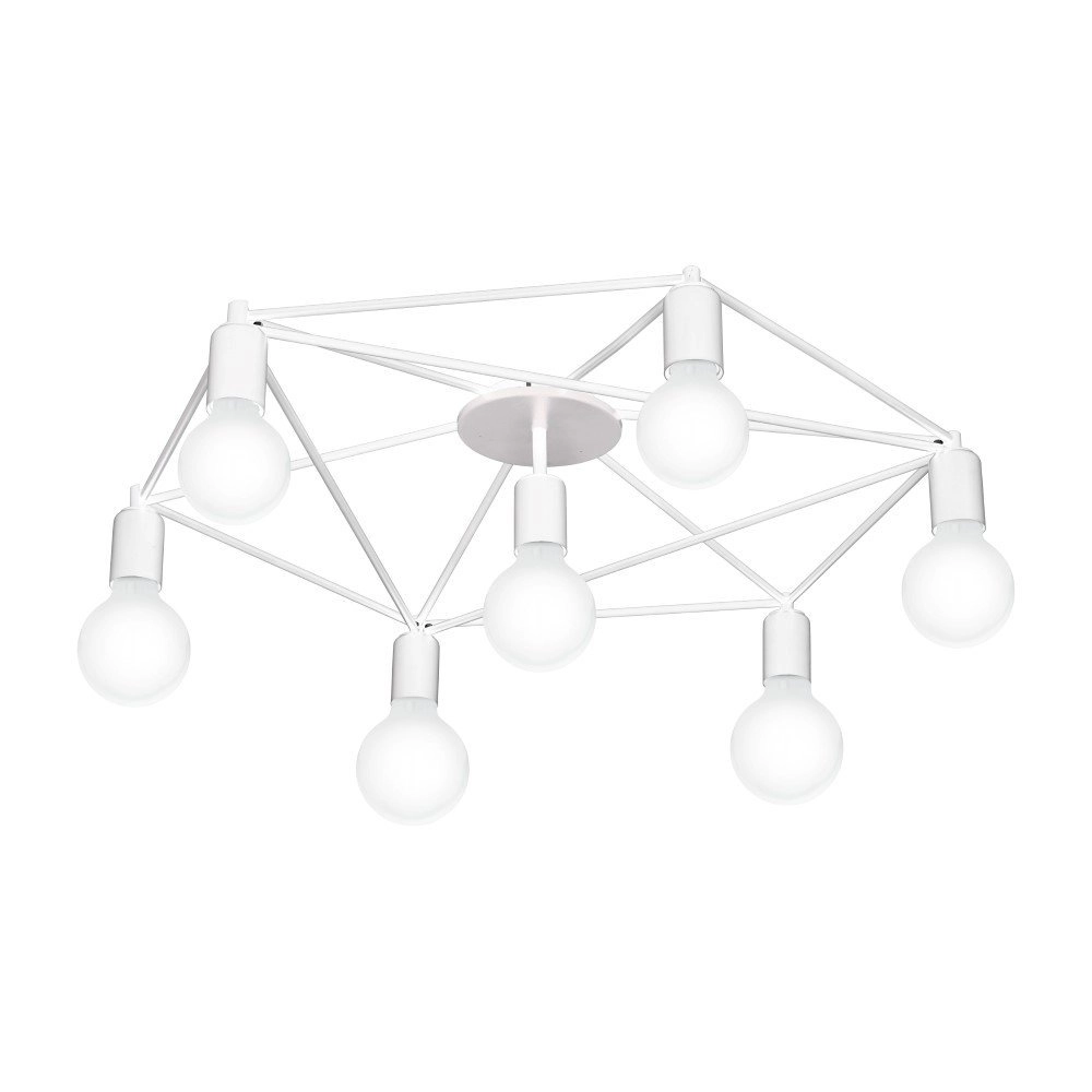 Deckenleuchte Staiti 7-leichter 76 cm weiß