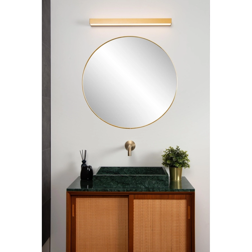 Wandlampe im Badezimmer Alexa 60 cm Gold - IP44 - 8W Lucide 5411212040510